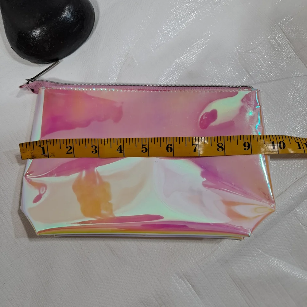 Lancome Pink Iridescent Vinyl Make-Up Bag
